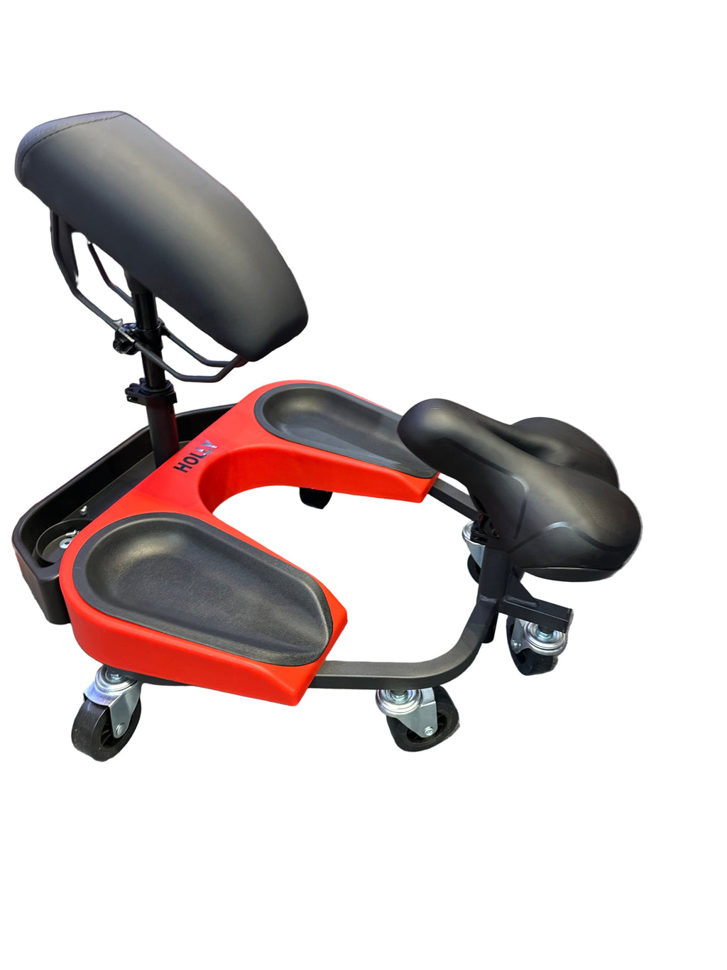 Professional Rolling Work Seat with Backrest – Ideal for Painters, Tilers & Carpenters