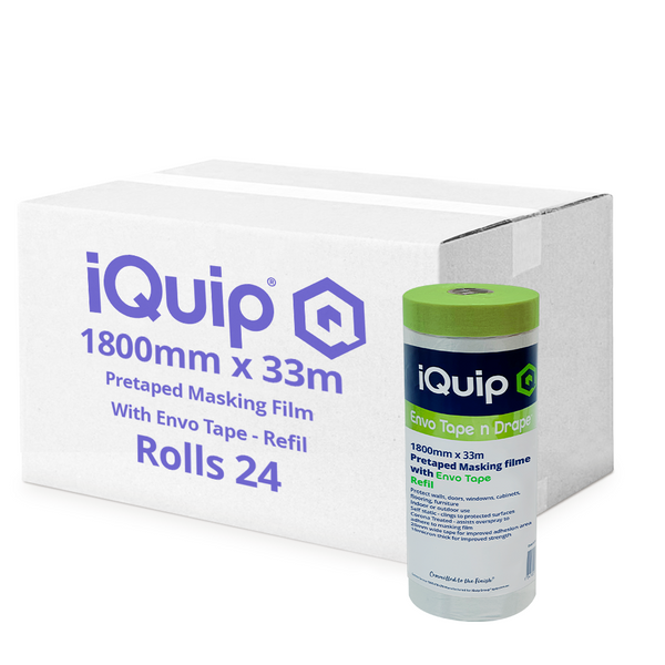 iQuip Envo Pretaped Masking Film Refill - Box of 24 - Bulk Special
