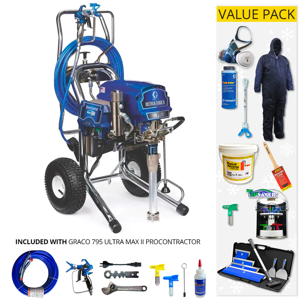 Graco Ultra 695PC - 795PC Standard and ProContractor Electric Airless Sprayer Range with Value Pack