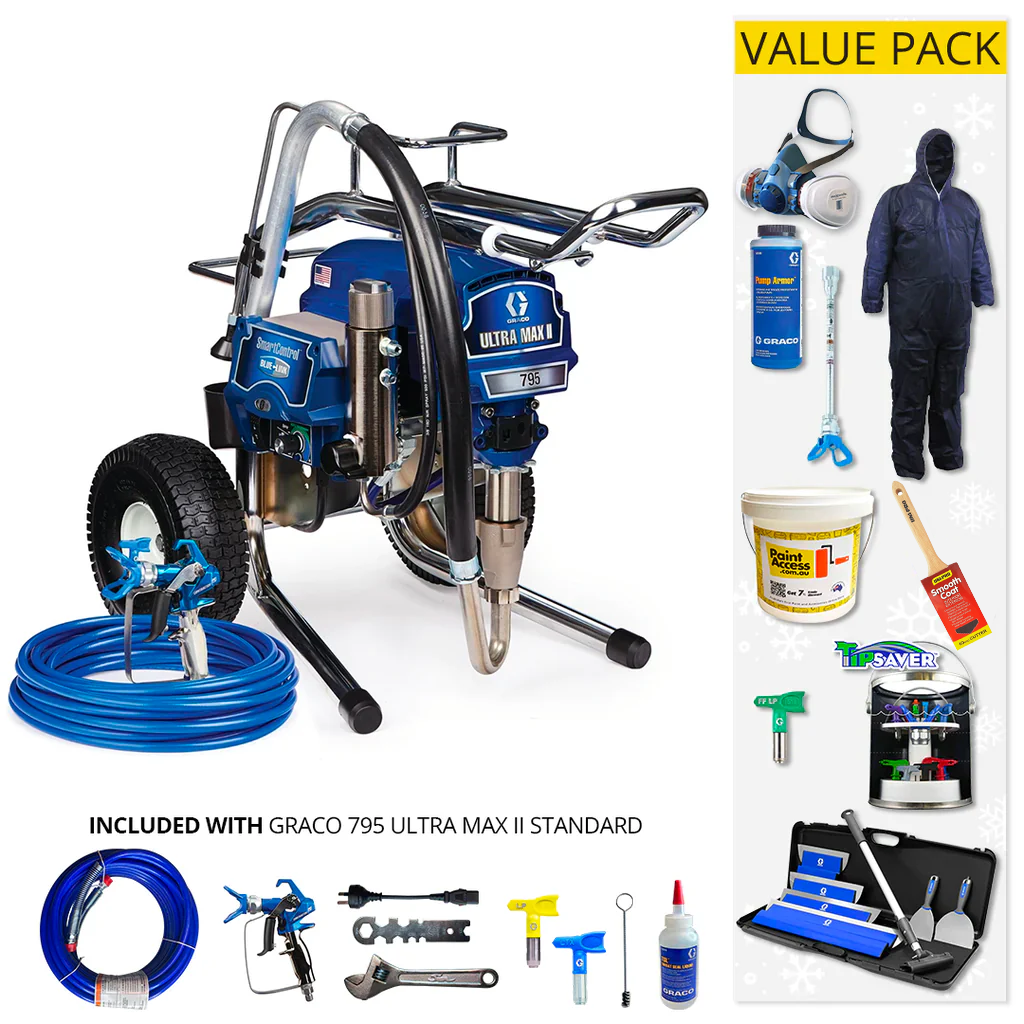 Graco Ultra 695PC - 795PC Standard and ProContractor Electric Airless Sprayer Range with Value Pack
