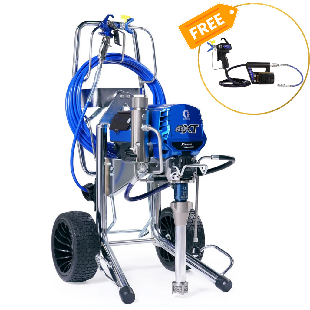 Graco Ultra 695 XT ProContractor Series Electric Airless Sprayer Hi-Boy 19F714 + FREE 18H311 PowerShot XT