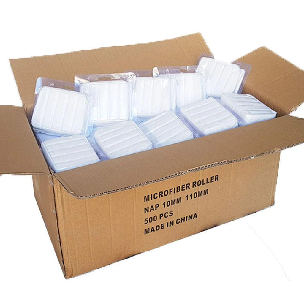 Mini-Microfibre 100mm Rollers 10mm Nap - 10-pack - Best Price in Australia