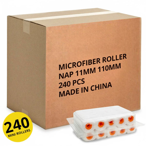 Mini-Microfibre 100mm Rollers 10mm Nap - 6/24/48 packs of 10 rollers - Best Price in Australia