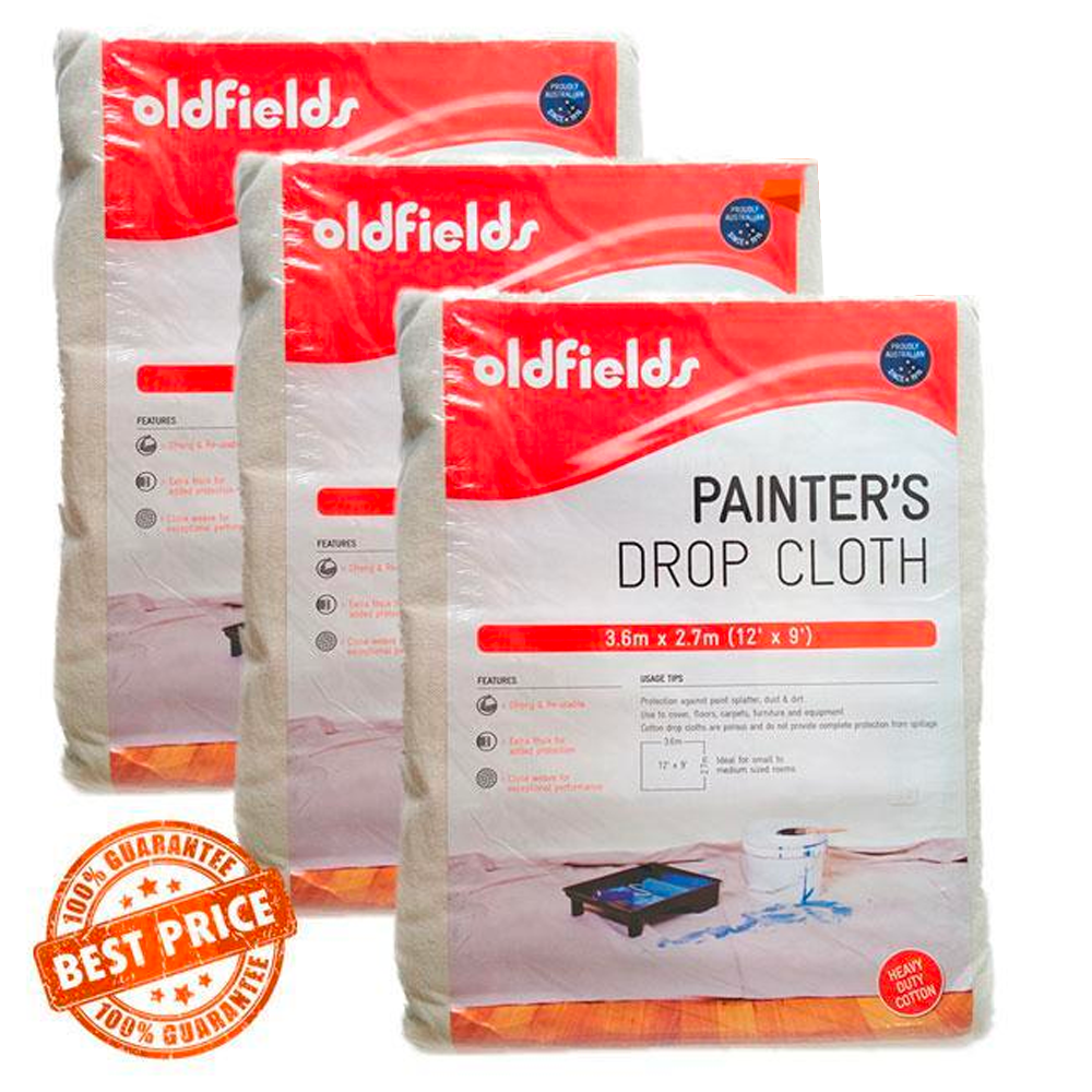 RoliPoli Bundle - Oldfields Pro Series Extension Poles, Roller Covers, and Drop Cloths