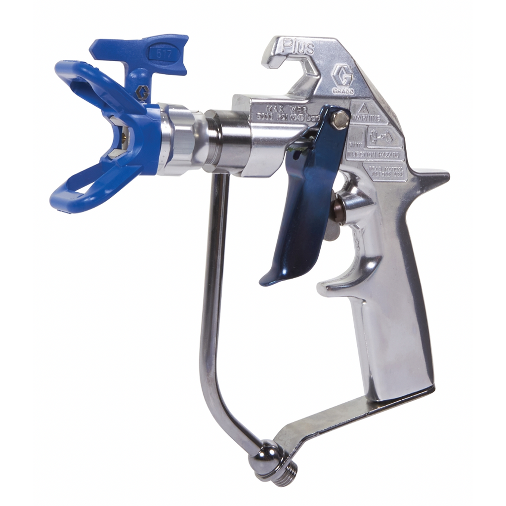 Graco Silver Plus Airless Spray Gun, 2-Finger Trigger, RAC X 517 SwitchTip
