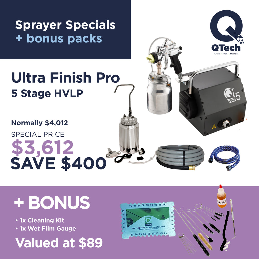 QTech Suction UltraFinish Pro HVLP Spray Kit