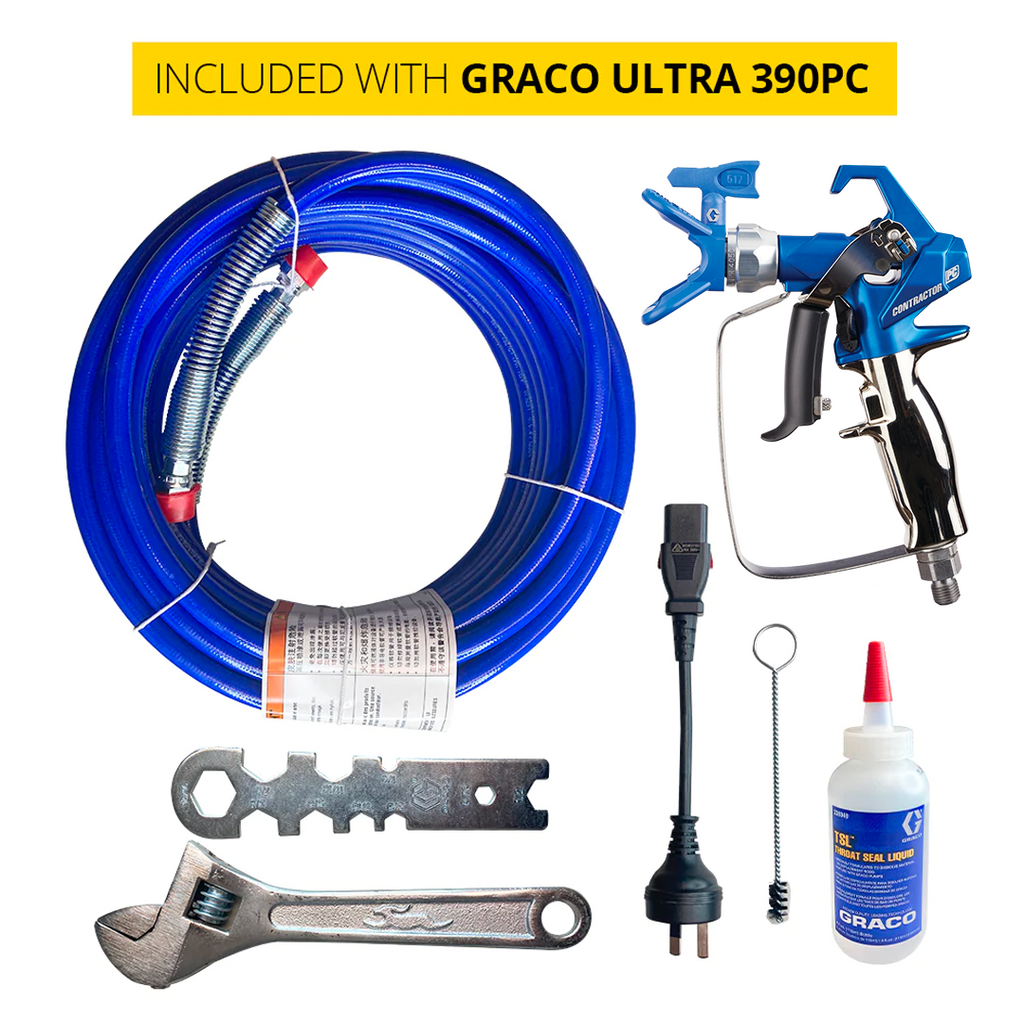 Graco Ultra 390PC Pro Electric Airless Sprayer Stand + Bonus Pack - Combo Deal