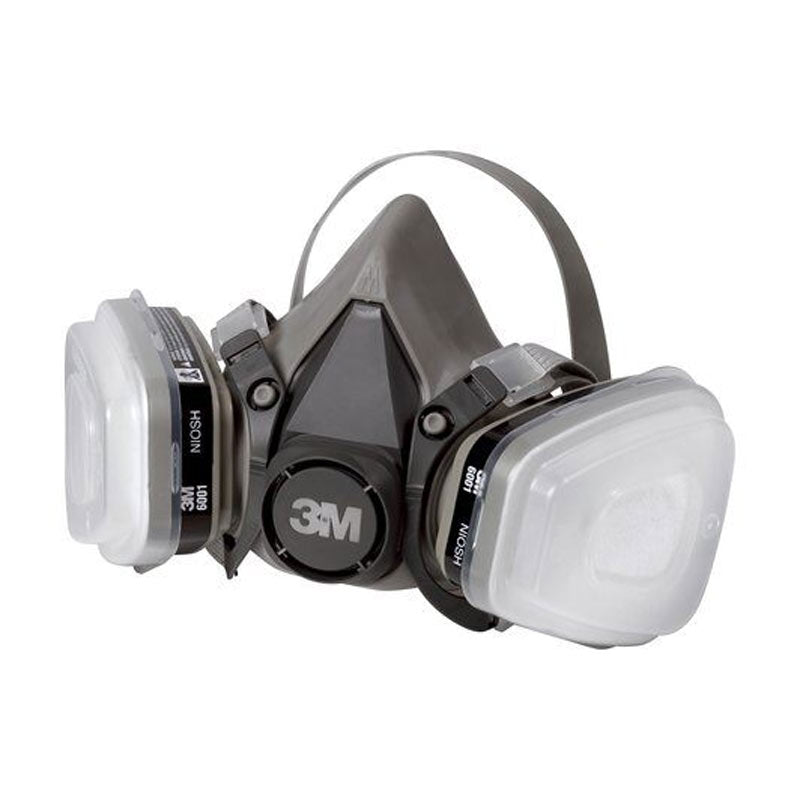 3M Particulate Respirator - Spraying Face/Gas Mask with 6001 and N95 filters (7 Piece Set) (6211P1)