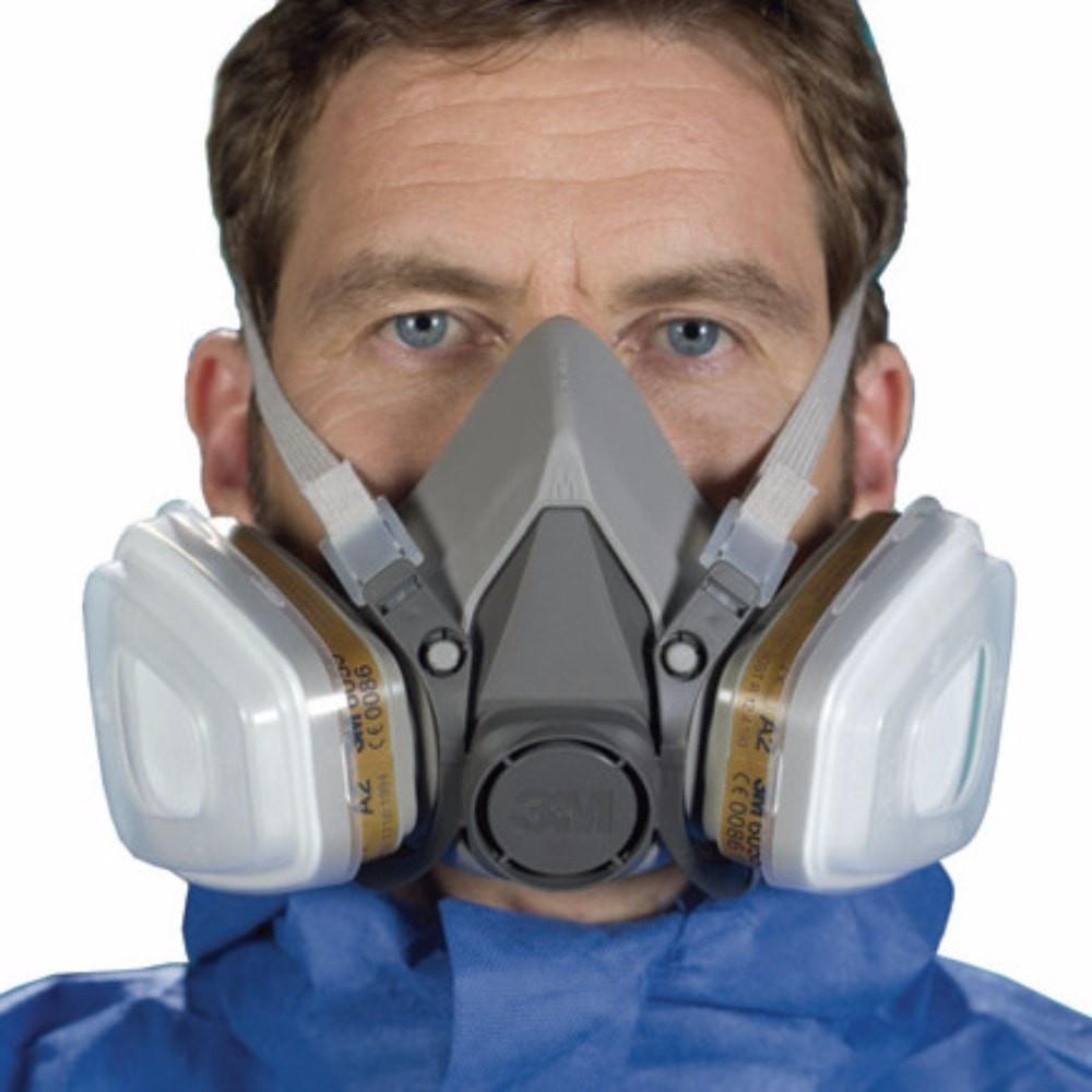 3M Particulate Respirator - Spraying Face/Gas Mask with 6001 and N95 filters (7 Piece Set) (6211P1)