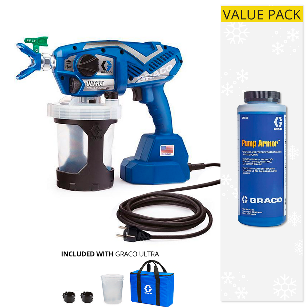 Graco Ultra Corded Airless Handheld Sprayer (17M362) with Value Pack