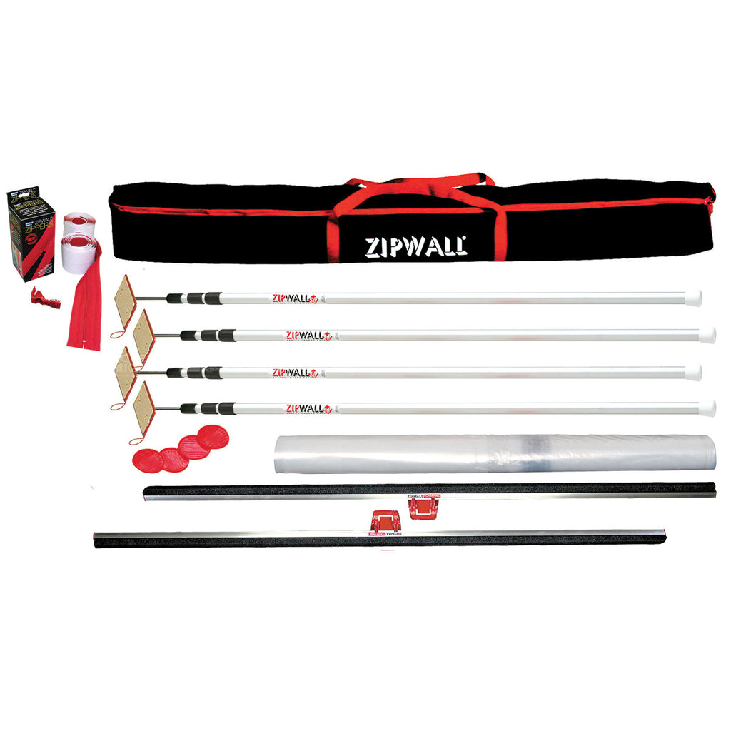 ZipWall ZIP & SEAL Pack (4 Plus Pack 4PL + Plastic) (ZSP4)