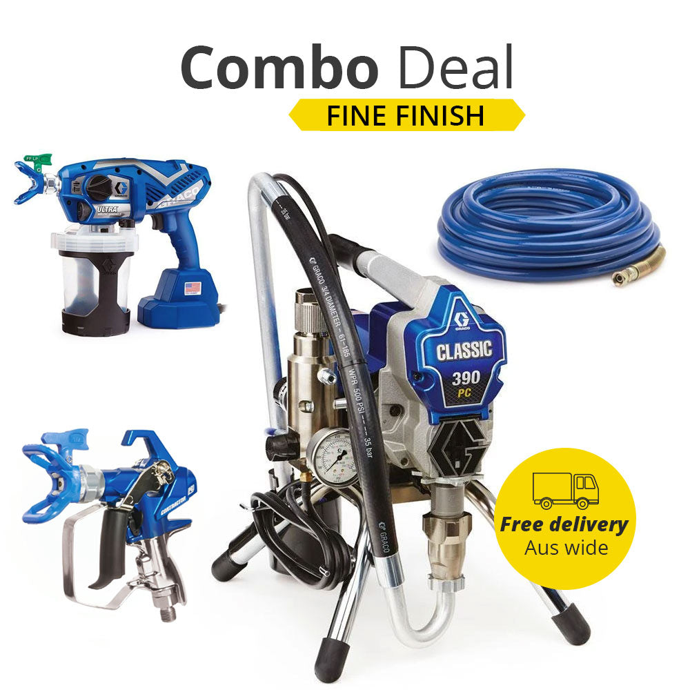 Graco Ultra 390PC Pro Electric Airless Sprayer Stand + Bonus Pack - Combo Deal