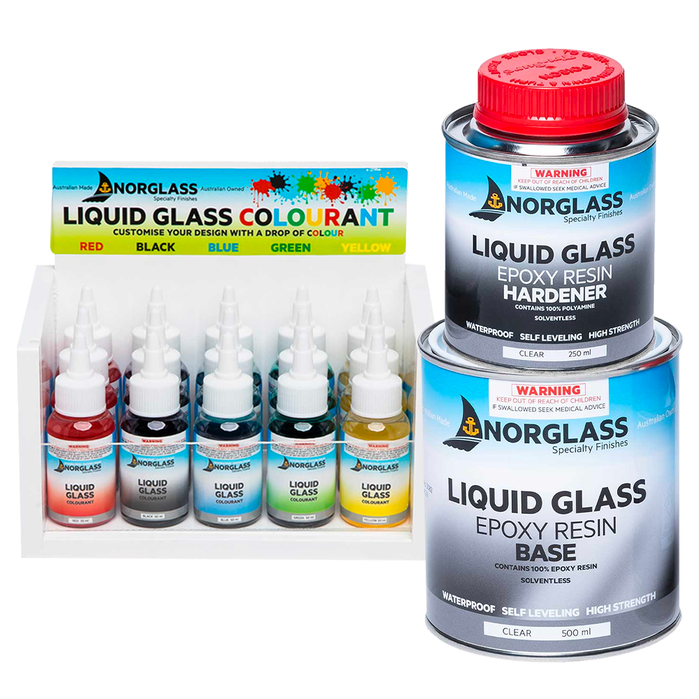 NORGLASS Liquid Glass Metallics and Colourants Range