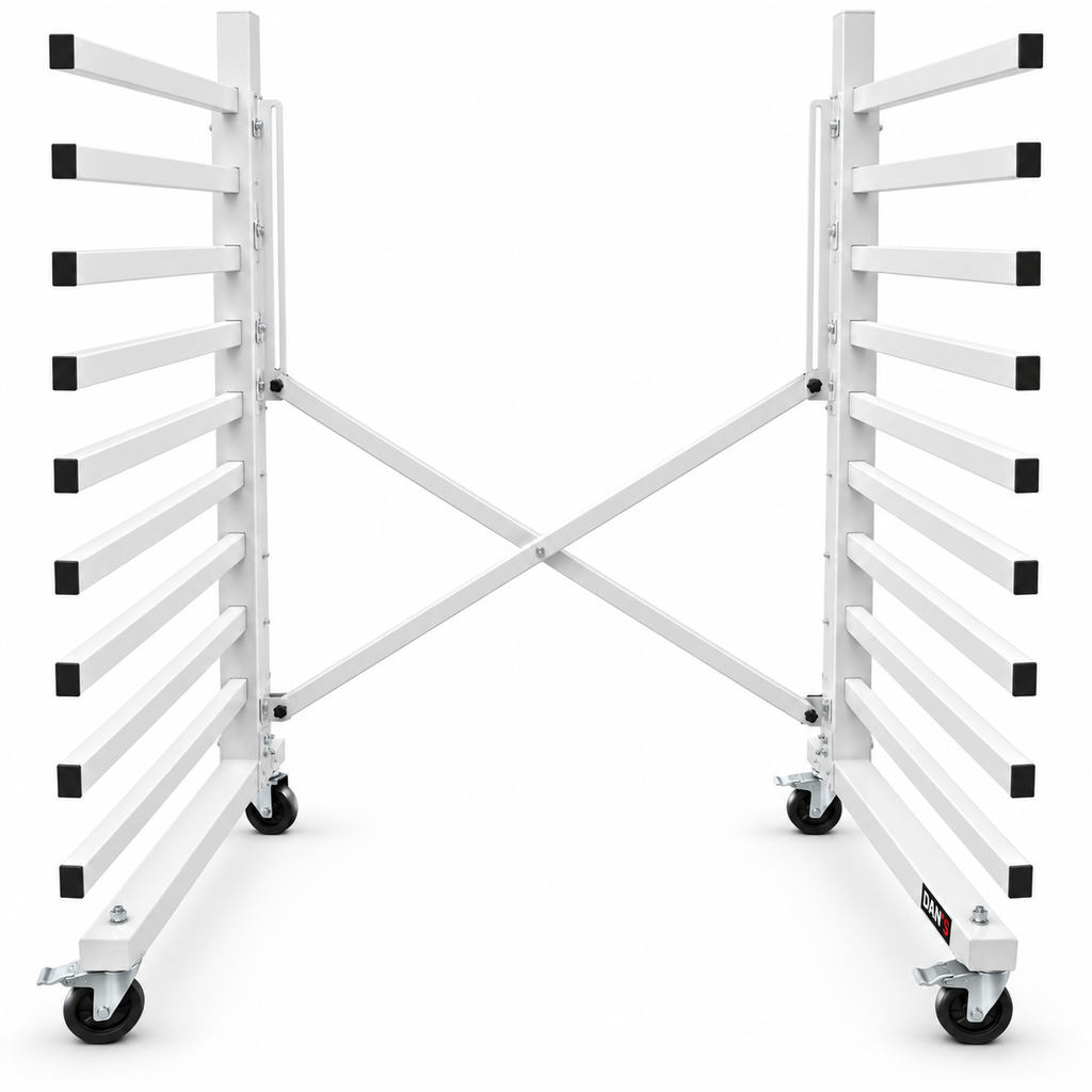 DAN’S Heavy-Duty Mobile Paint Drying Rack Trolley – 1000kg