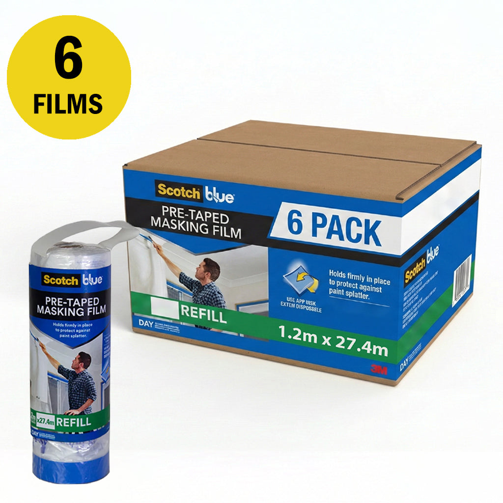3M PT2090 Pretaped Masking Film Refill Range / Sold By Box
