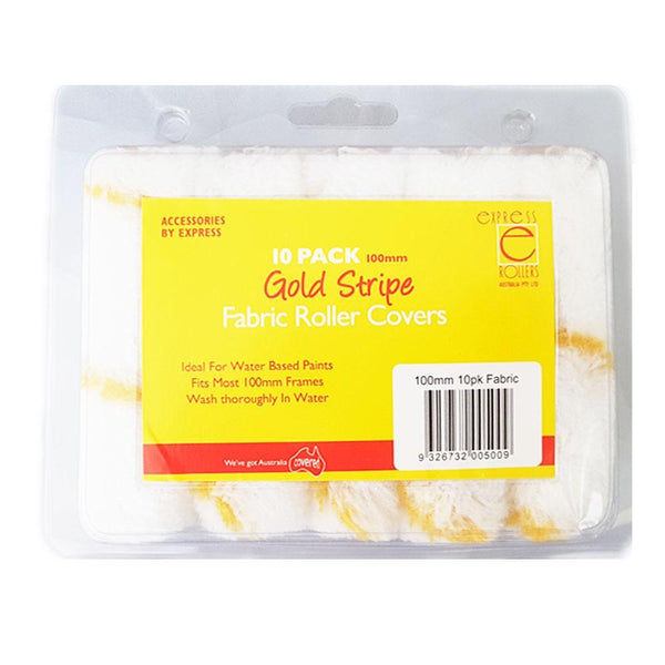 Express Rollers 100mm Tiger Stripe Rollers Set - 10 Pack