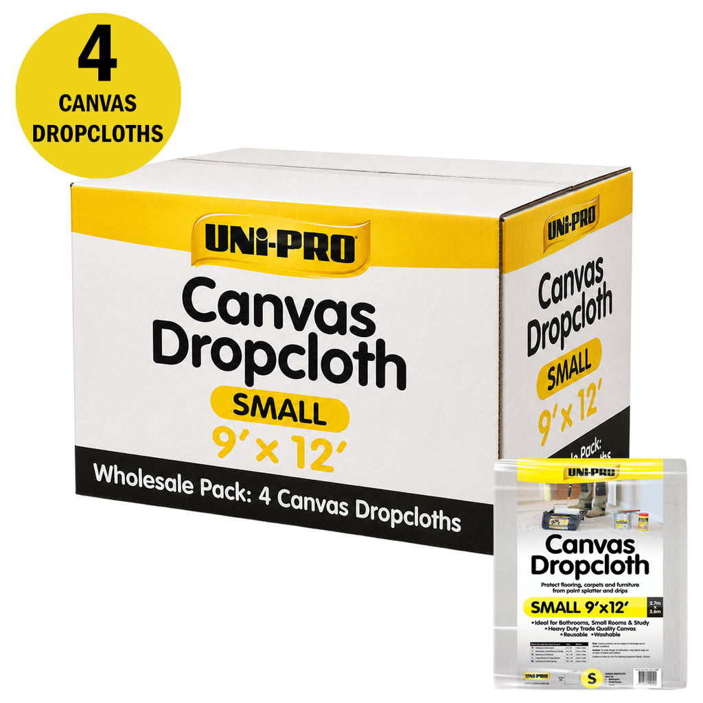 Uni-Pro Heavy Duty Canvas Dropcloth Range - Sold by Box