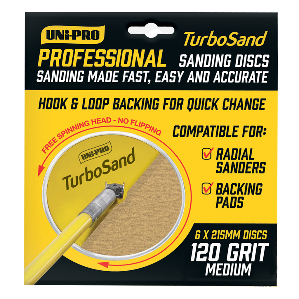 Uni-Pro Genius Turbo Sand Discs 6 x 230mm (9