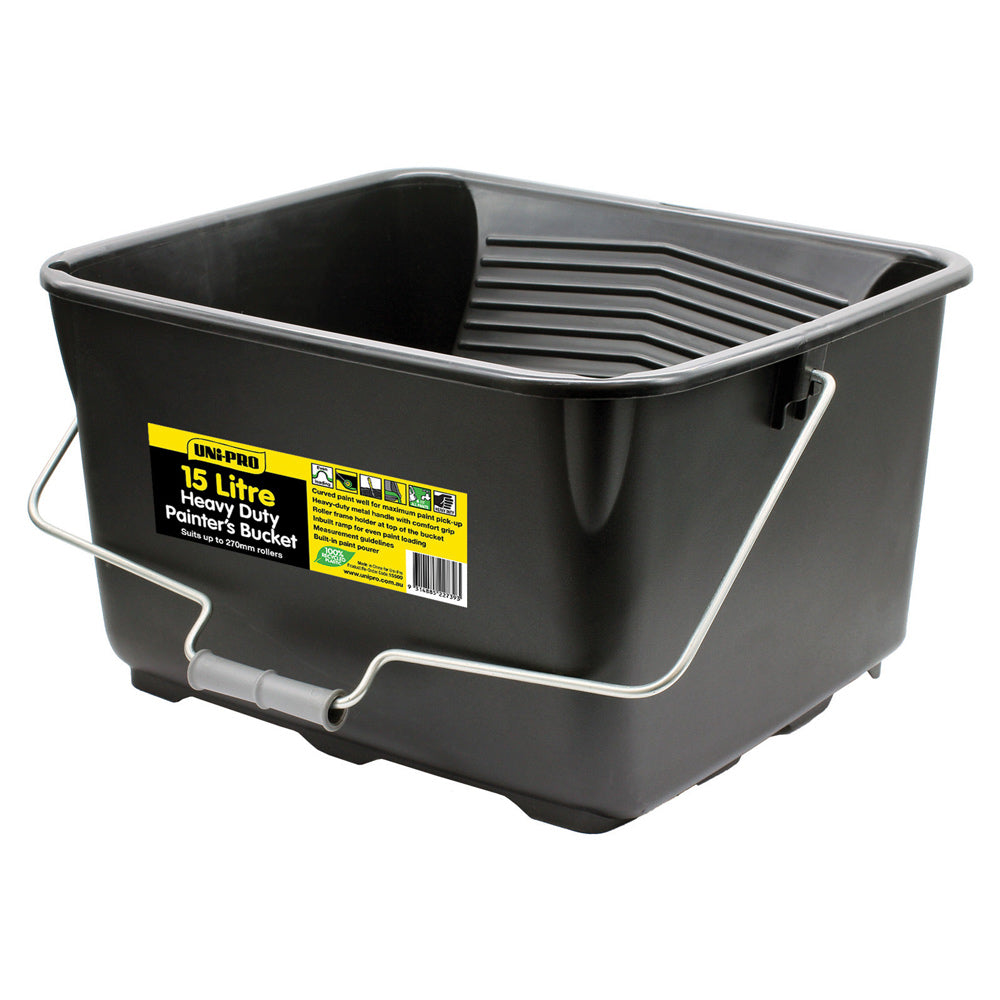 Uni-Pro 15 Litre Painter's Bucket Fits 270mm roller - Box of 6