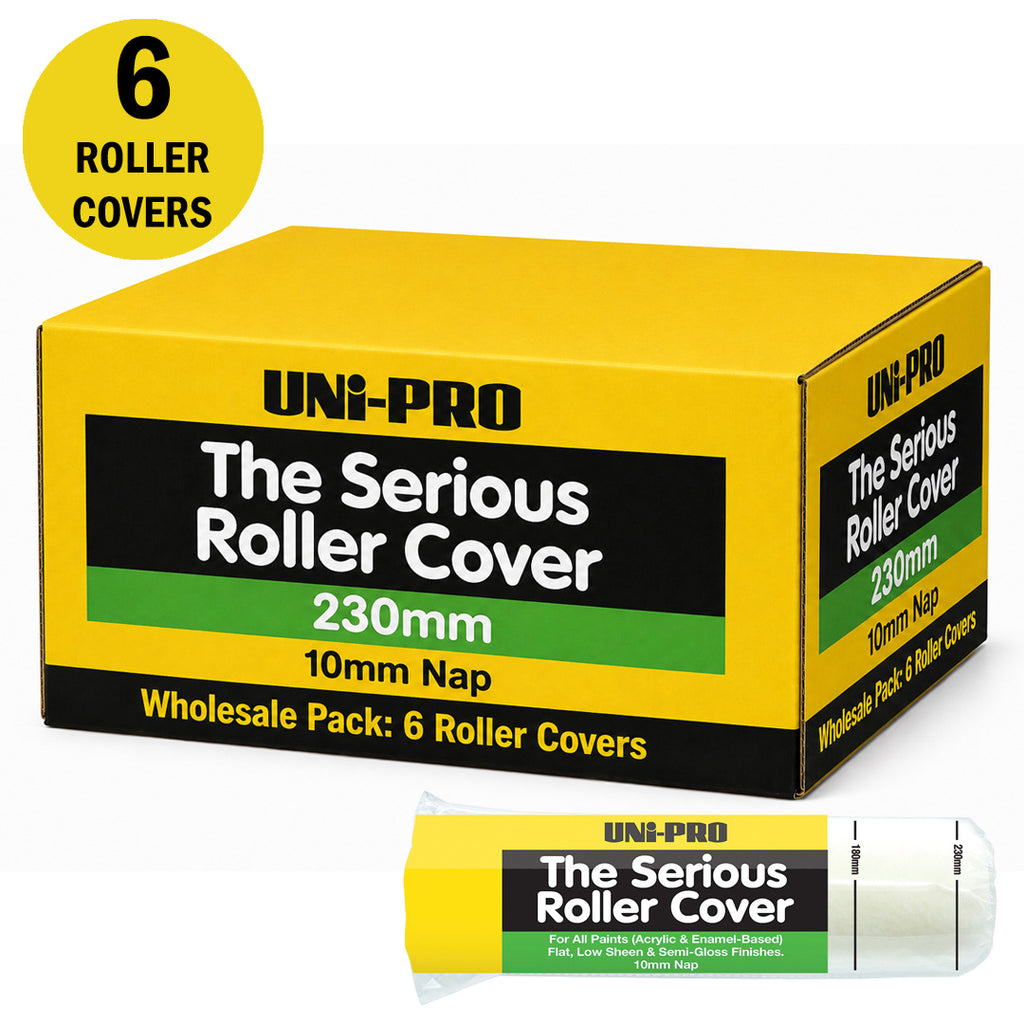 Uni-Pro Serious Roller Cover Range 10mm Nap - Box of 6