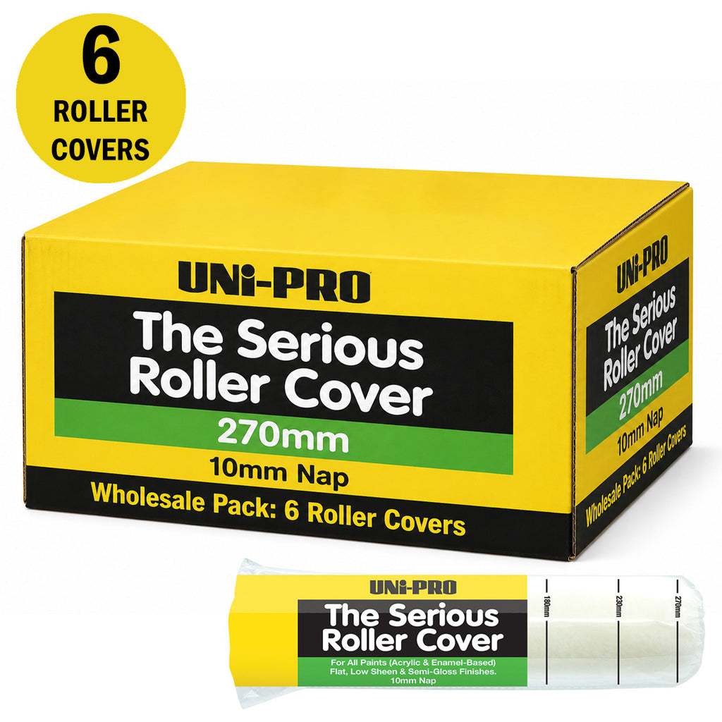 Uni-Pro Serious Roller Cover Range 10mm Nap - Box of 6
