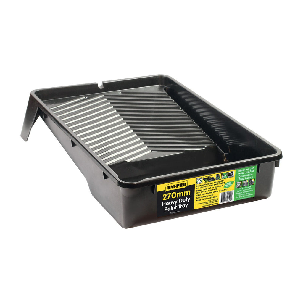 Uni-Pro 270mm Heavy Duty Plastic Tray With Pourer - Box of 6
