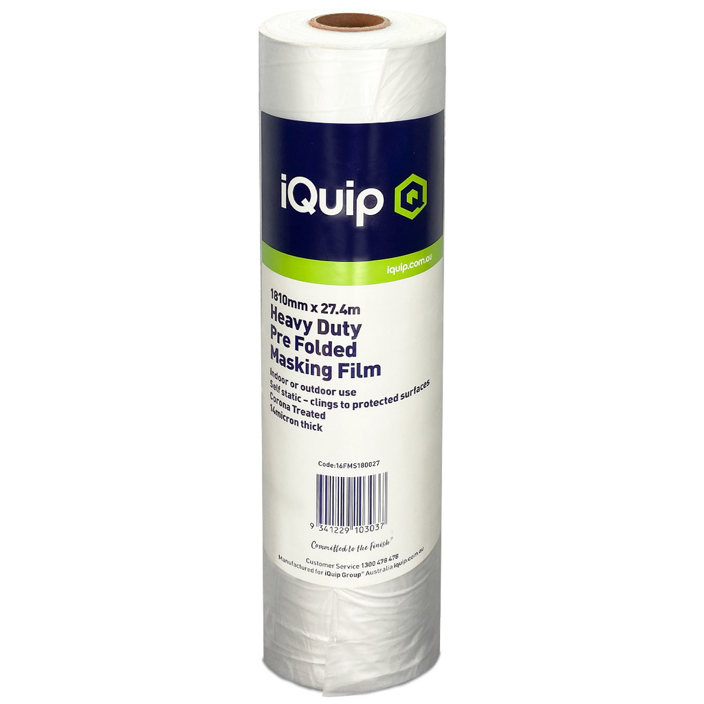 iQuip Prefolded Plastic Masking Film Roll