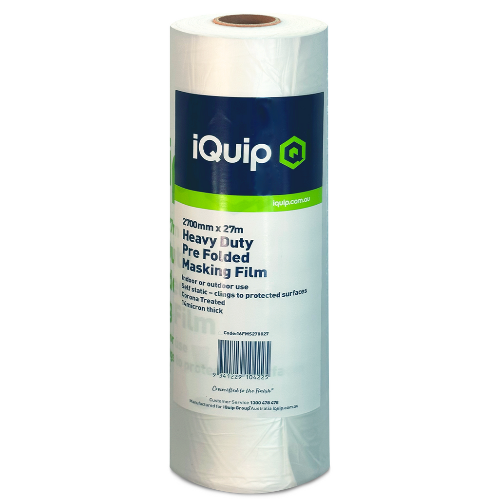 iQuip Prefolded Plastic Masking Film Roll