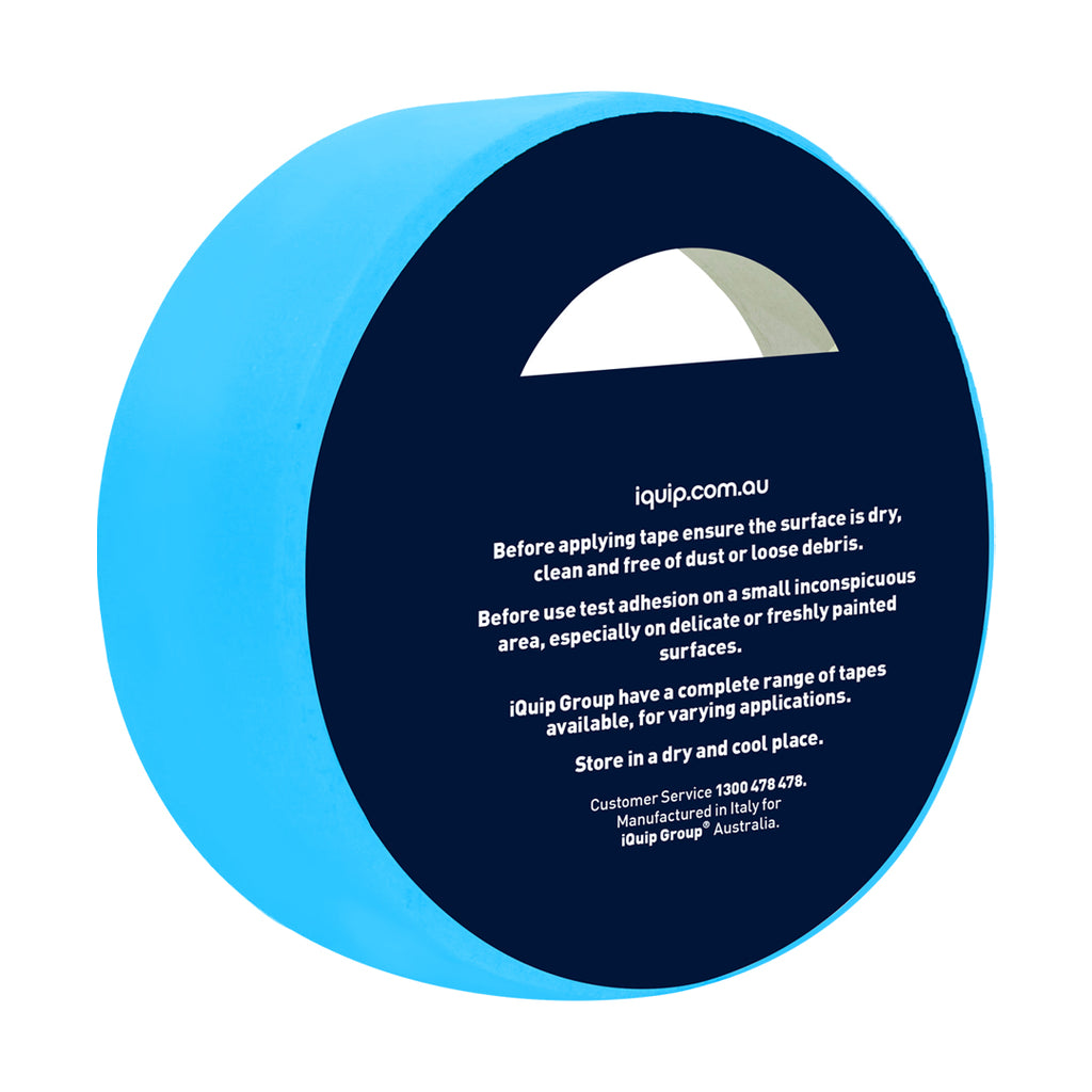 Rear view of iQuip 36mm painters tape showing product details
