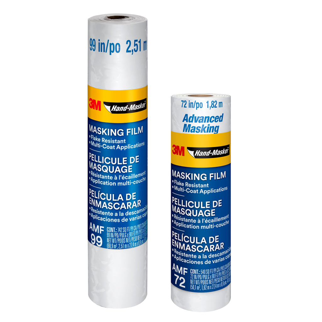 3M Hand-Masker Advanced Masking Film rolls range 99 inch and 72 inch widths