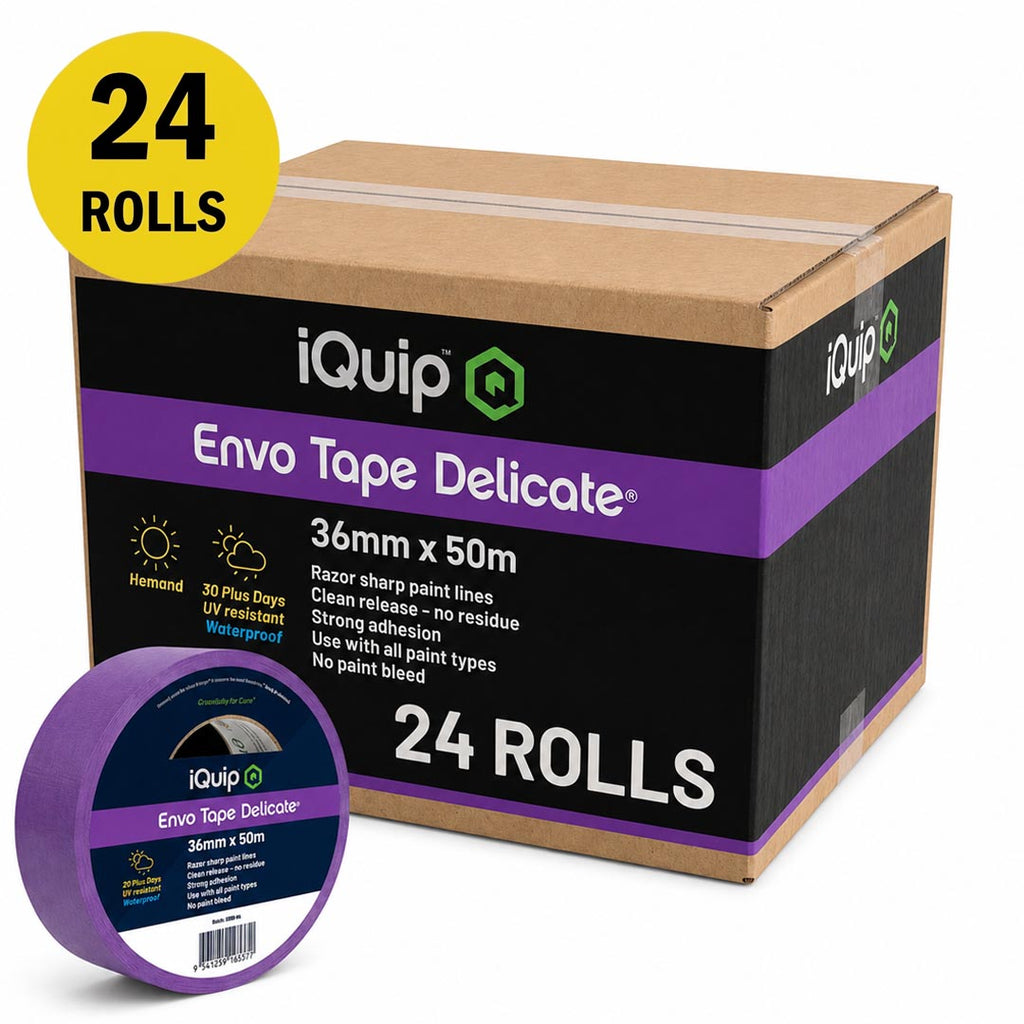 iQuip Delicate Masking Tape 36mm x 50m / Box of 24 Rolls