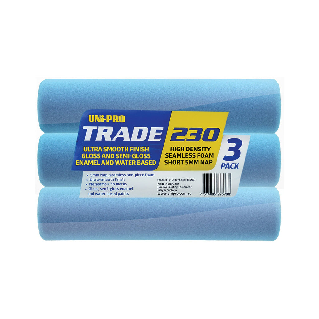 Uni-Pro Trade Seamless Foam Roller Covers 230mm/270mm - Box of 6/8