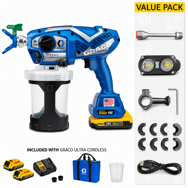 Graco Ultra Cordless Paint Sprayer with Value Pack