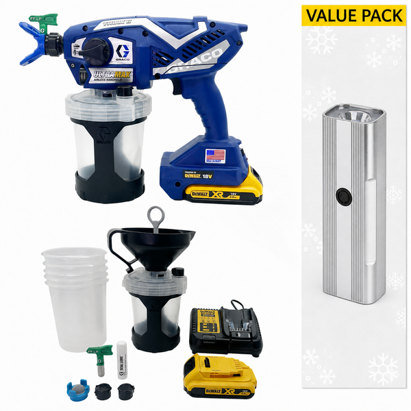 Graco Ultra MAX Cordless Airless Handheld Sprayer (17N225) with Value Pack