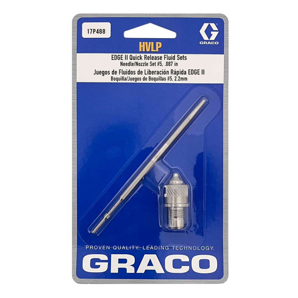 Graco Edge II HVLP Quick Release Fluid Sets Range