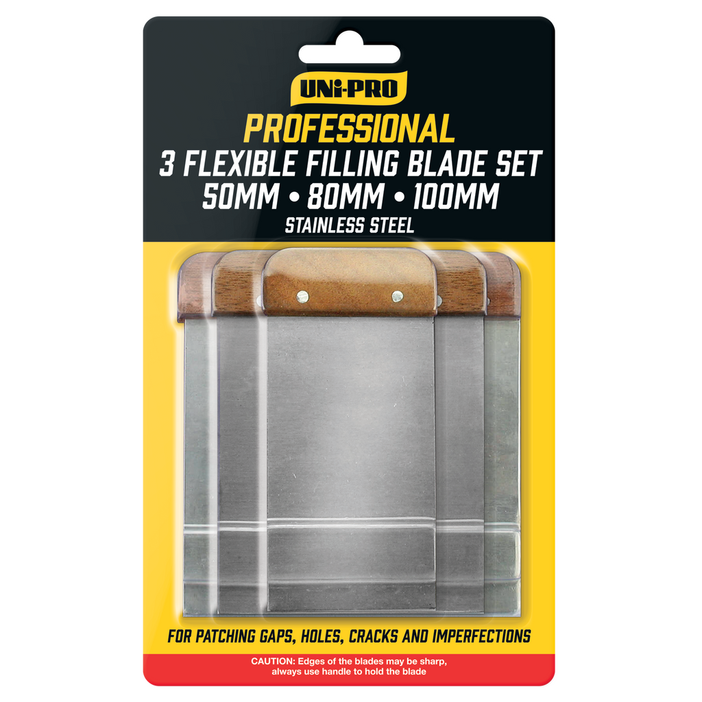 Uni-Pro Professional Flexible Filling Blade Set (50mm + 80mm + 100mm)