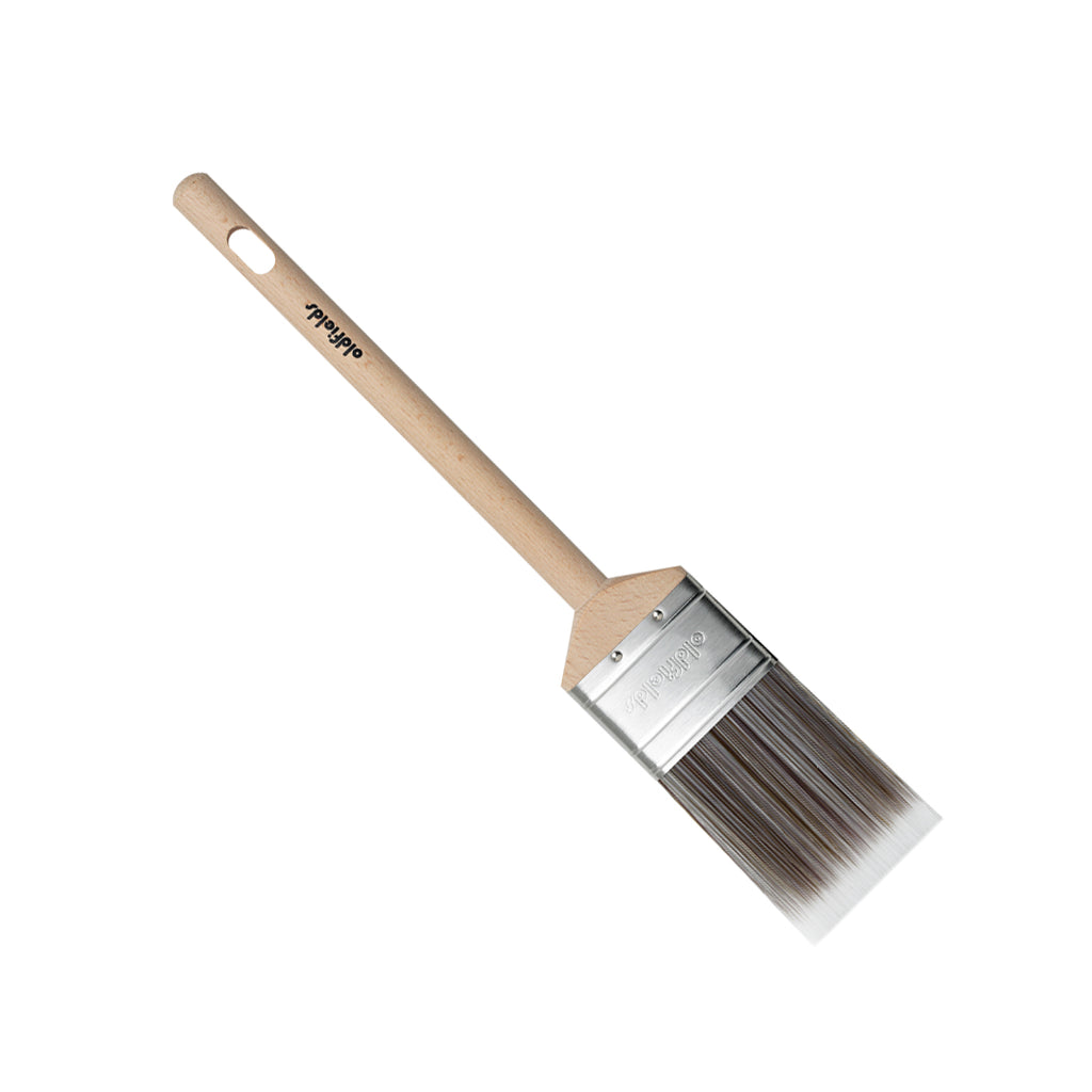 Oldfields Classic 50mm oval cutter brush unwrapped showing synthetic bristles and handle