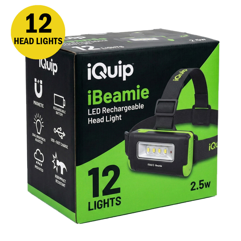 iQuip iBeamie LED Rechargeable Head Light