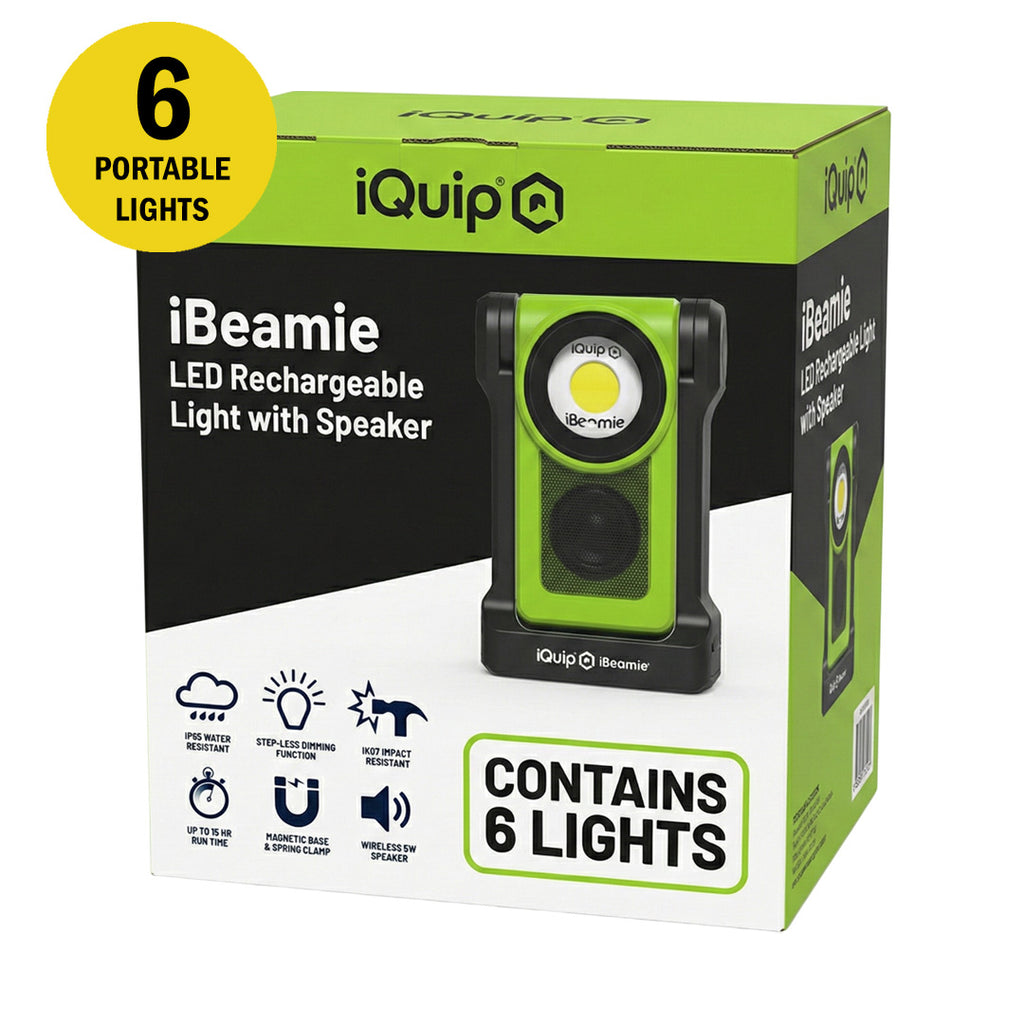 iQuip iBeamie LED Rechargeable Light with Speaker
