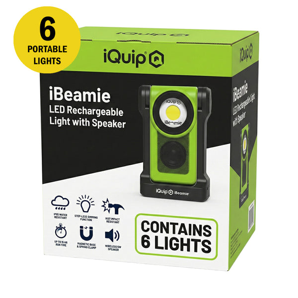 iQuip iBeamie LED Rechargeable Light with Speaker