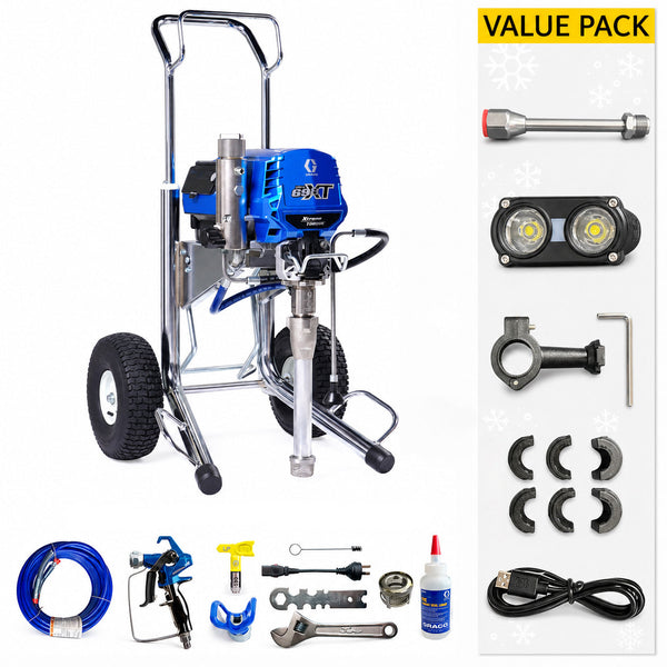 Graco Ultra 695 XT Standard Series Electric Airless Sprayer Hi-Boy (19F712) With Value Pack