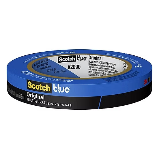 3M ScotchBlue 2090 Original Multi-Surface Painter’s Masking Tape - 19mm x 55m