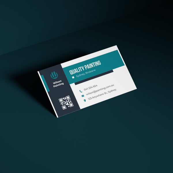 Professional business cards for your painting business (design + printing)