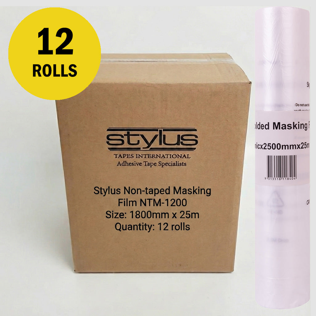 Stylus KWIKMASK Masking Film 2.5m x 25m - Box of 12