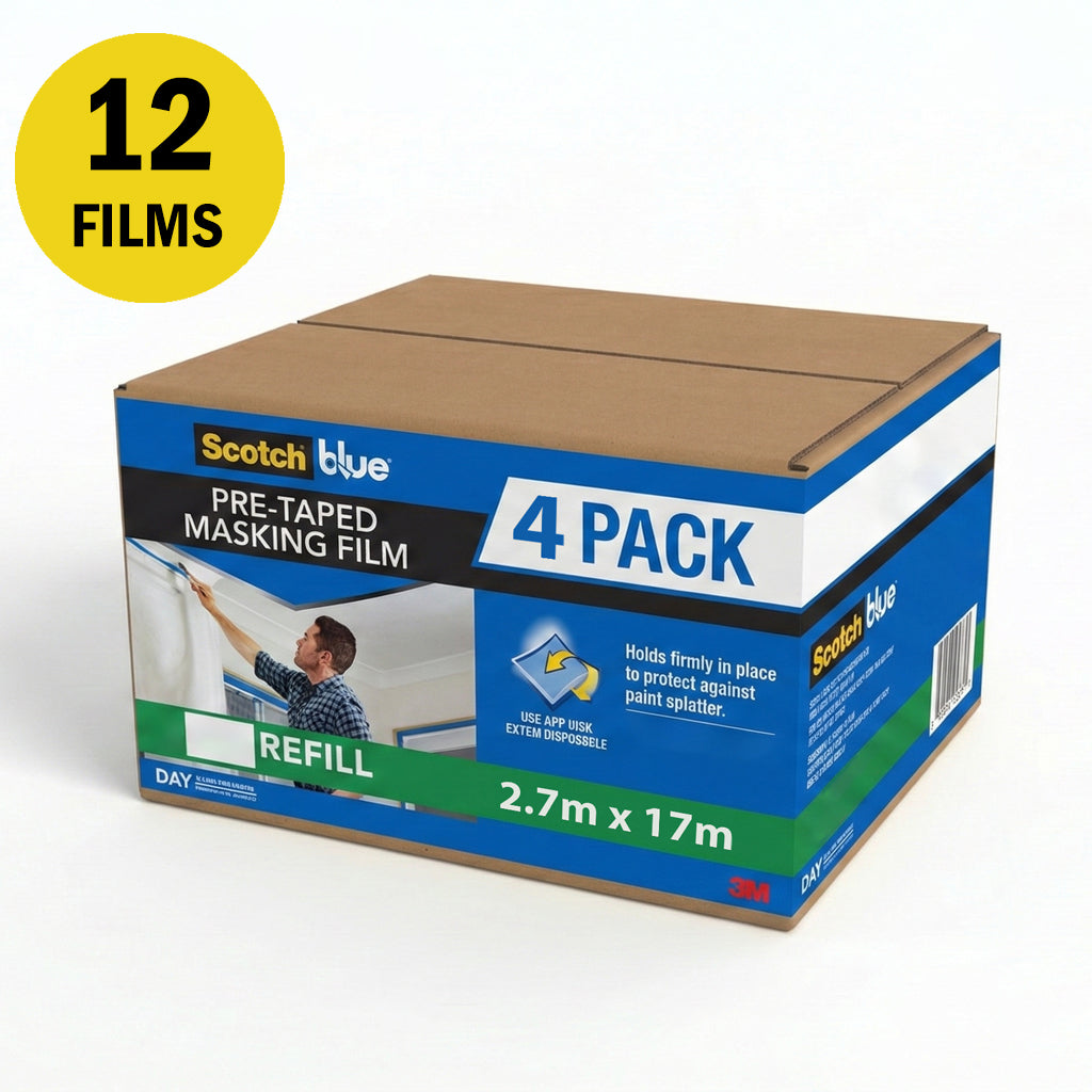 3M PT2090 Pretaped Masking Film Refill - Value Pack / Sold By Box