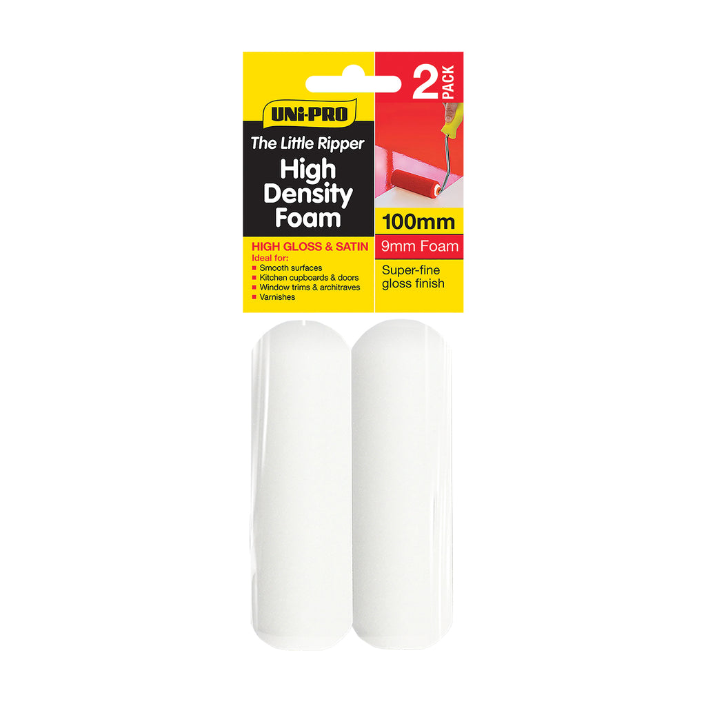 Uni-Pro Little Ripper 100mm High Density Foam Covers 2 Pack 9mm Nap - Box of 6