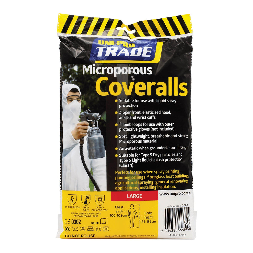 Uni-Pro Trade Microporous Coveralls