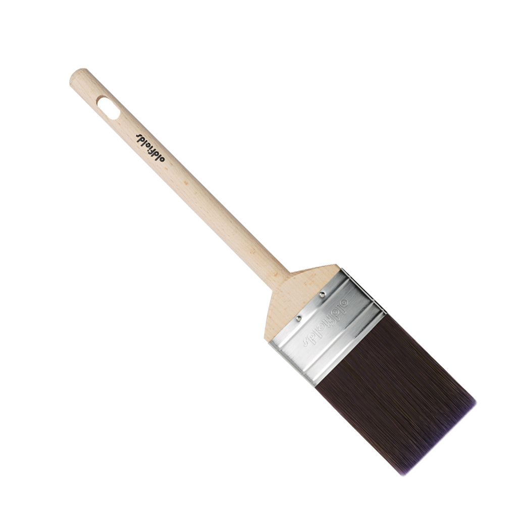 Professional 63mm Oldfields oval cutter brush with tapered bristles and birch handle