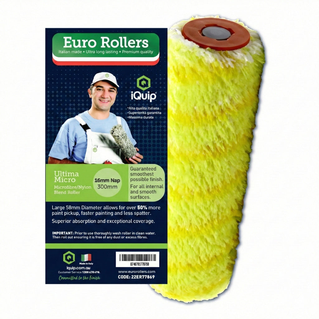 iQuip Euro Rollers Ultima Micro 300mm microfiber nylon blend roller sleeve 16mm nap