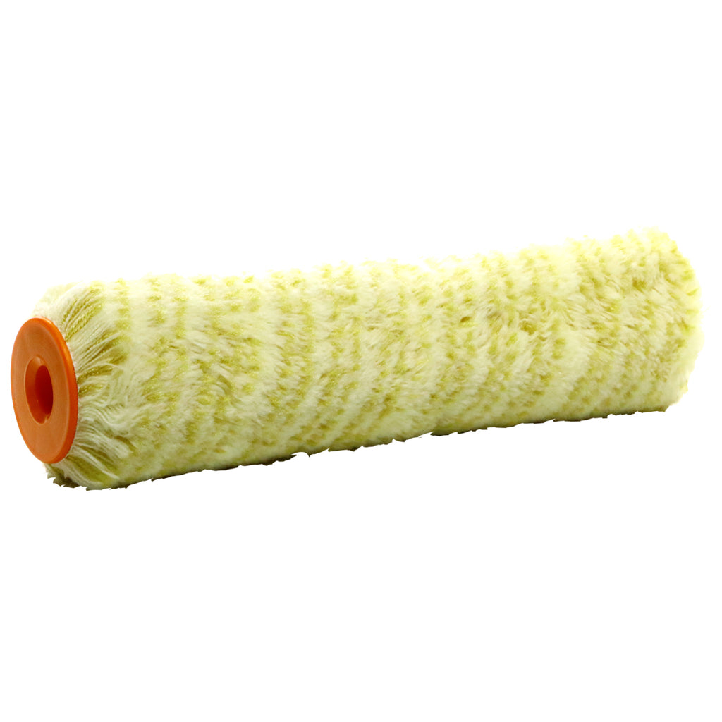 iQuip Superiore Italian trilobed nylon roller sleeve 22mm nap unwrapped showing texture